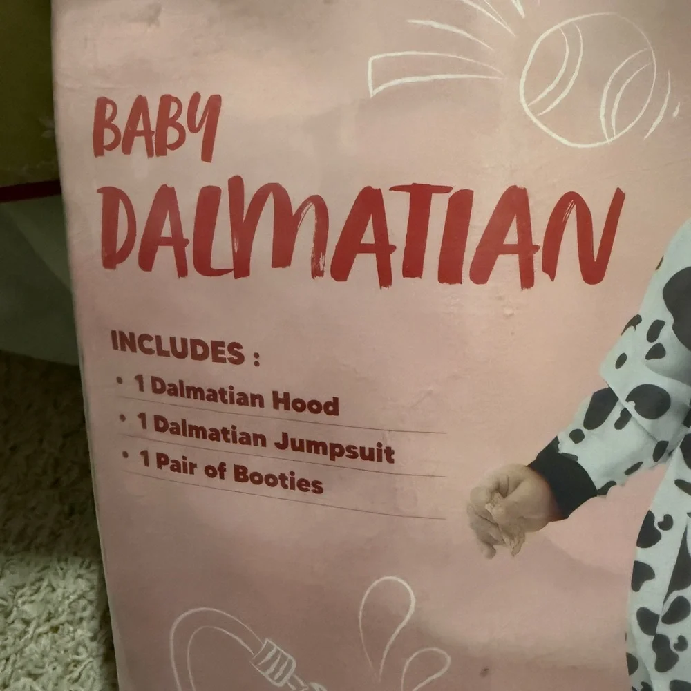 Spooktacular Creations Baby Dalmatian Costume Size 3T‎ unisex NWT